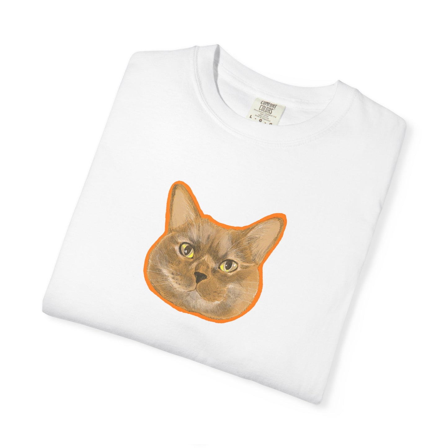 Tortoise Cat Face T-Shirt | Cute Cat Portrait Tee